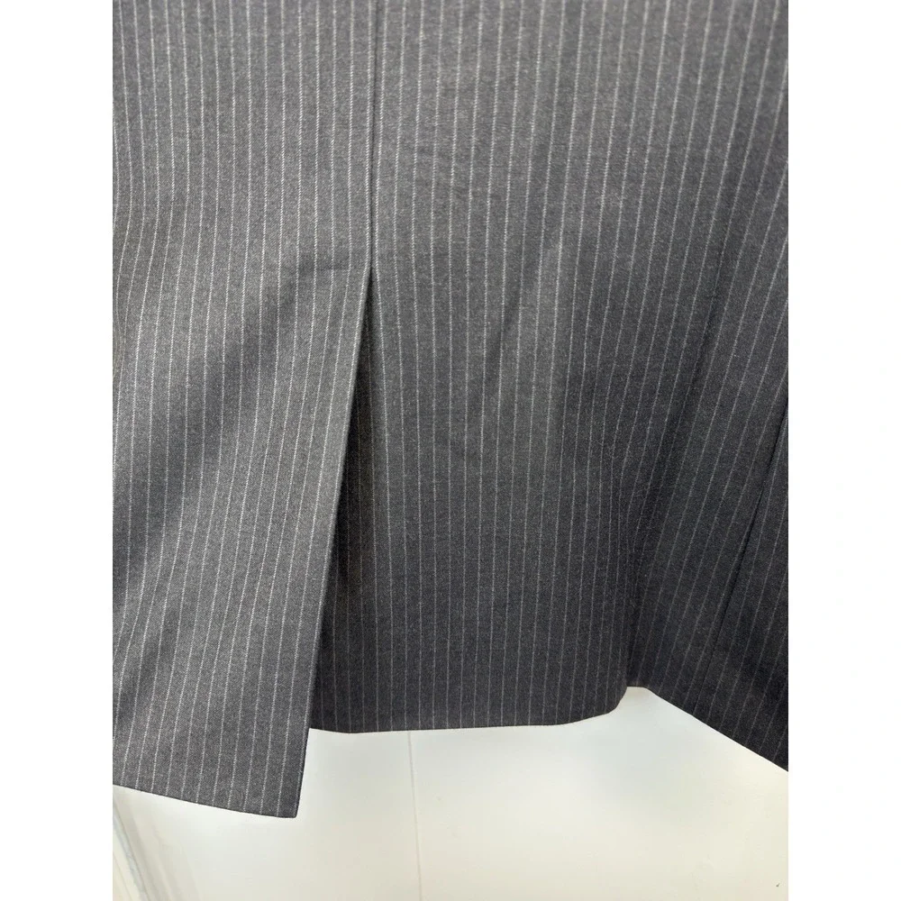 Joseph & Feiss Blazer Men's 44R Gray‎ Pinstripe 100% Wool Jacket